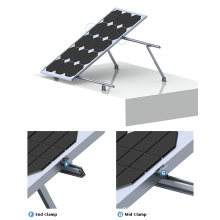 Sistema de montaje solar ajustable de inclinación plana 100KW